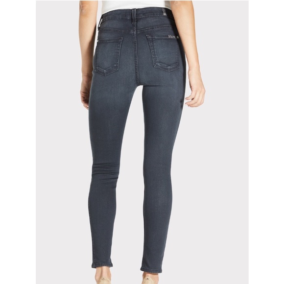 7 FAM B(AIR) DENIM HIGH WAIST ANKLE SKINNY IN EVENING GREY - Picture 3 of 3